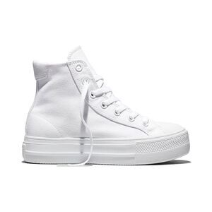 Converse -  Women's Platform High Top Sneakers - Whit White